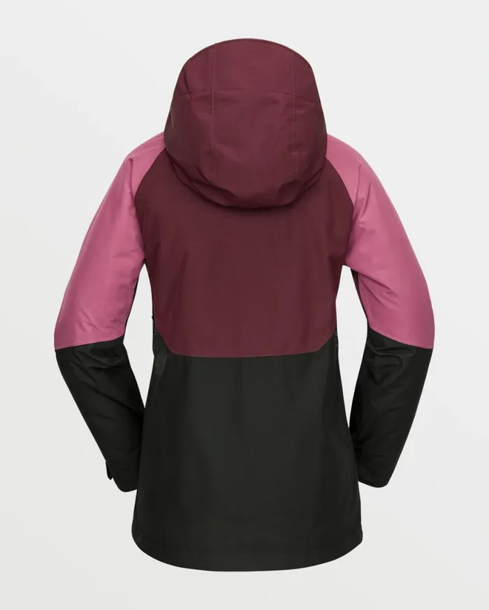 Womens VCo Aris Insulated Gore Jacket 8211 Burgundy Womens Volcom Jackets