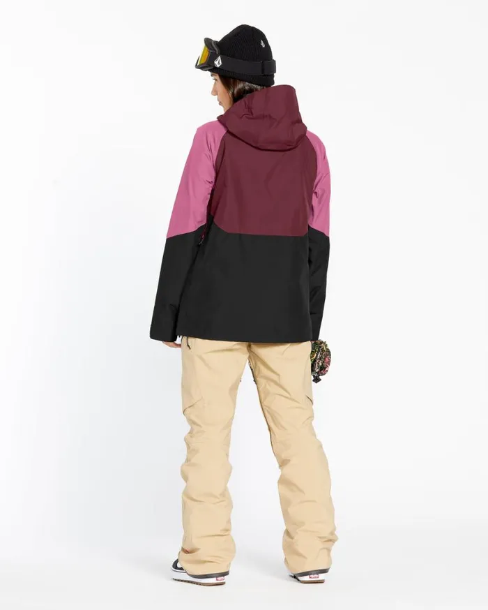 Womens VCo Aris Insulated Gore Jacket 8211 Burgundy Womens Volcom Jackets