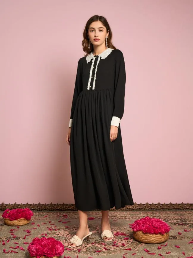 Womenswear Samode Midi Dress Ink Black Sister Jane