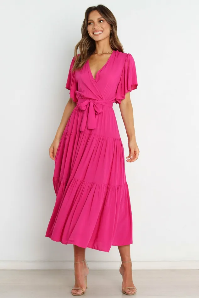 Wrap Dresses Barker Dress Pink 8211 Petal and Pup Women