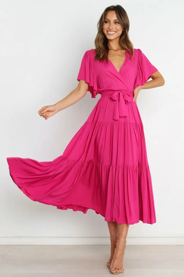 Wrap Dresses Barker Dress Pink 8211 Petal and Pup Women