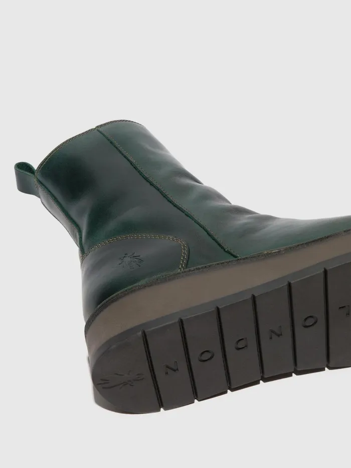 Zip Up Boots RENO053FLY PETROL Women Fly London Boots